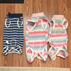 Striped Dog Sweaters - Blue and Pastel